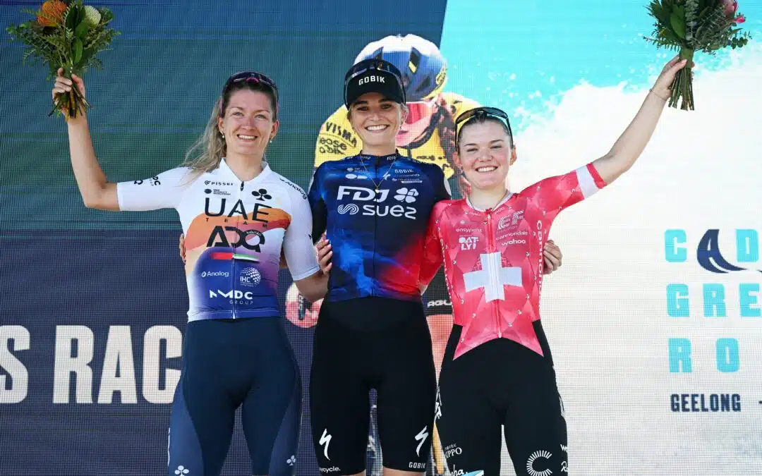 Ally Wollaston wins the Australian Cadel Evans double